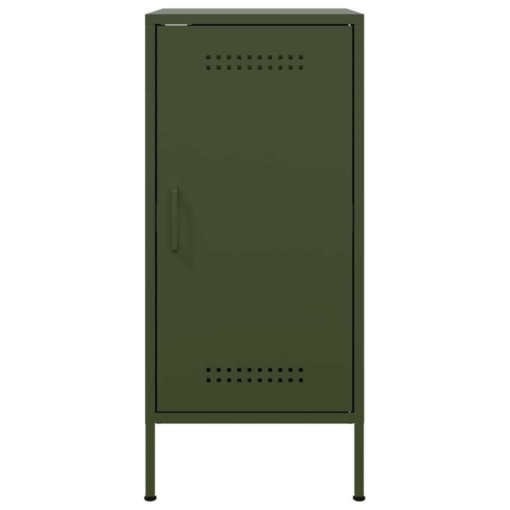 Dressoirs 2 st 36x39x79 cm staal olijfgroen is nu te koop bij PeponiXL, paradijselijk wonen!