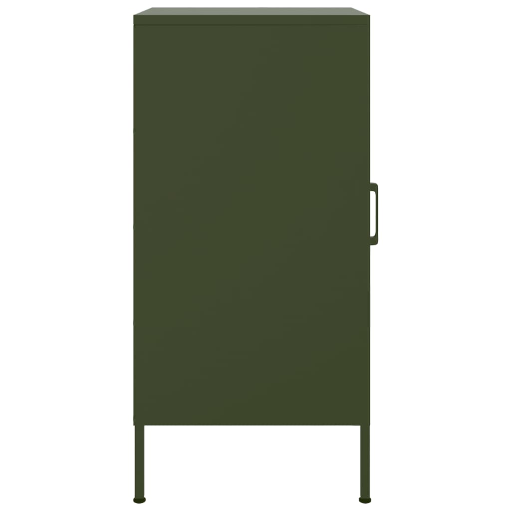 Dressoirs 2 st 36x39x79 cm staal olijfgroen is nu te koop bij PeponiXL, paradijselijk wonen!