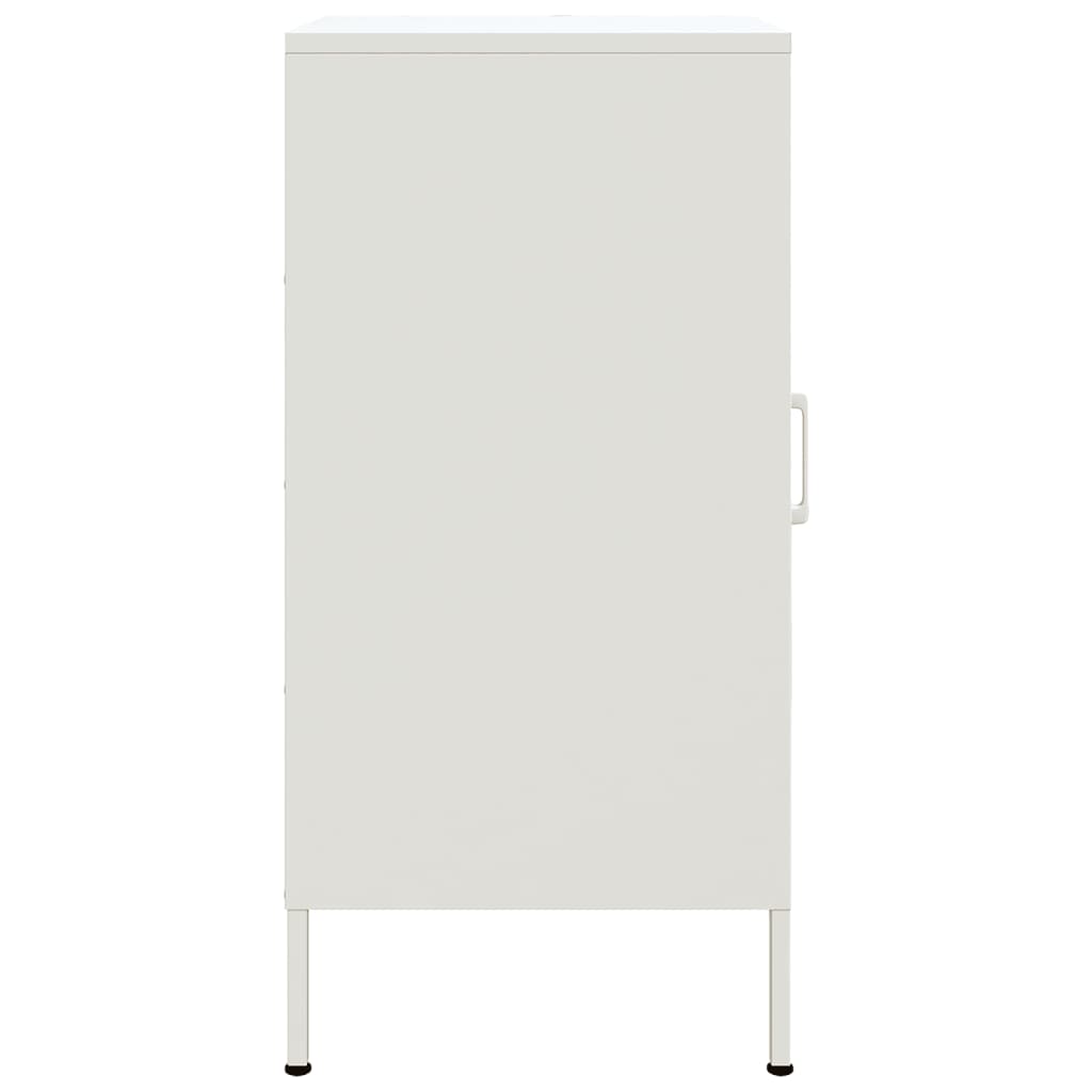Dressoirs 2 st 36x39x79 cm staal wit is nu te koop bij PeponiXL, paradijselijk wonen!