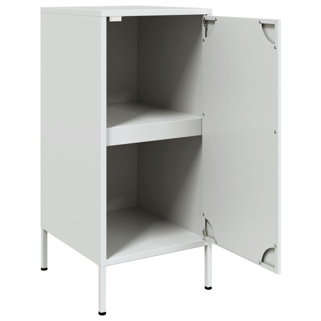 Dressoirs 2 st 36x39x79 cm staal wit is nu te koop bij PeponiXL, paradijselijk wonen!