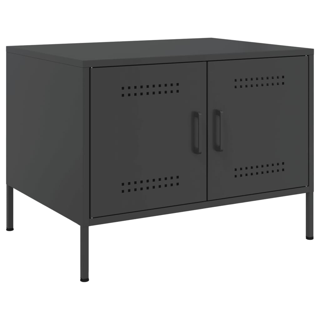 Salontafel 68x50x50,5 cm staal zwart is nu te koop bij PeponiXL, paradijselijk wonen!