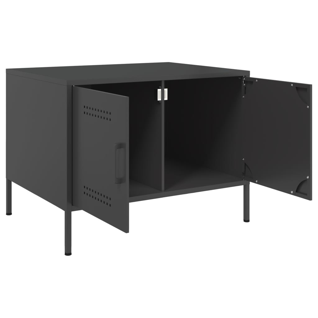 Salontafel 68x50x50,5 cm staal zwart is nu te koop bij PeponiXL, paradijselijk wonen!