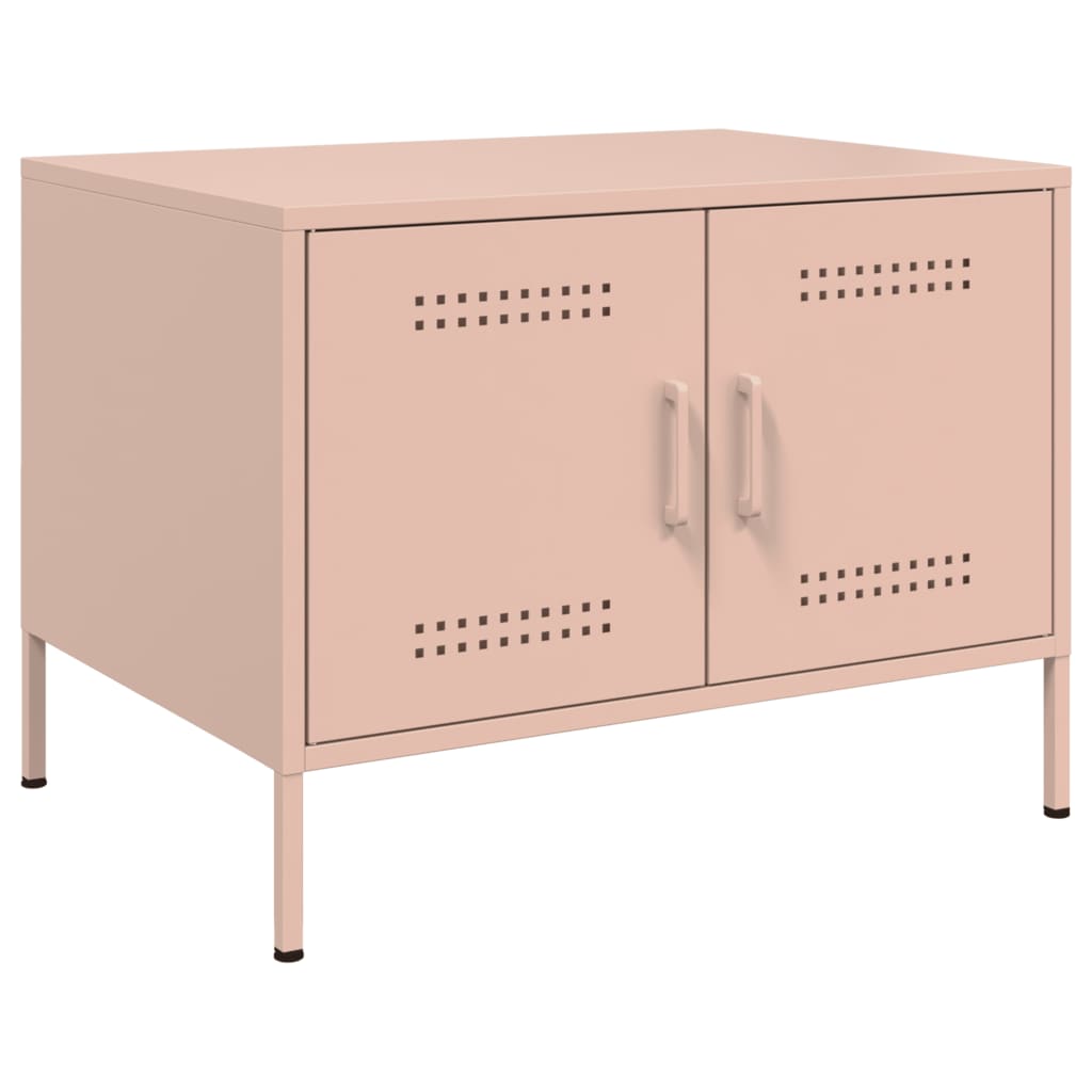 Salontafel 68x50x50,5 cm staal roze is nu te koop bij PeponiXL, paradijselijk wonen!