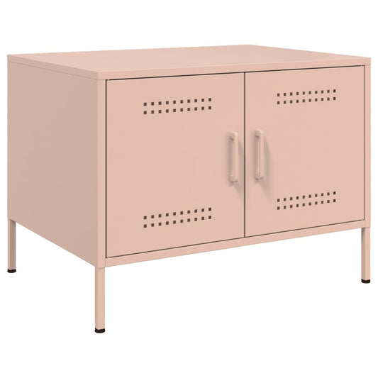 Salontafel 68x50x50,5 cm staal roze is nu te koop bij PeponiXL, paradijselijk wonen!