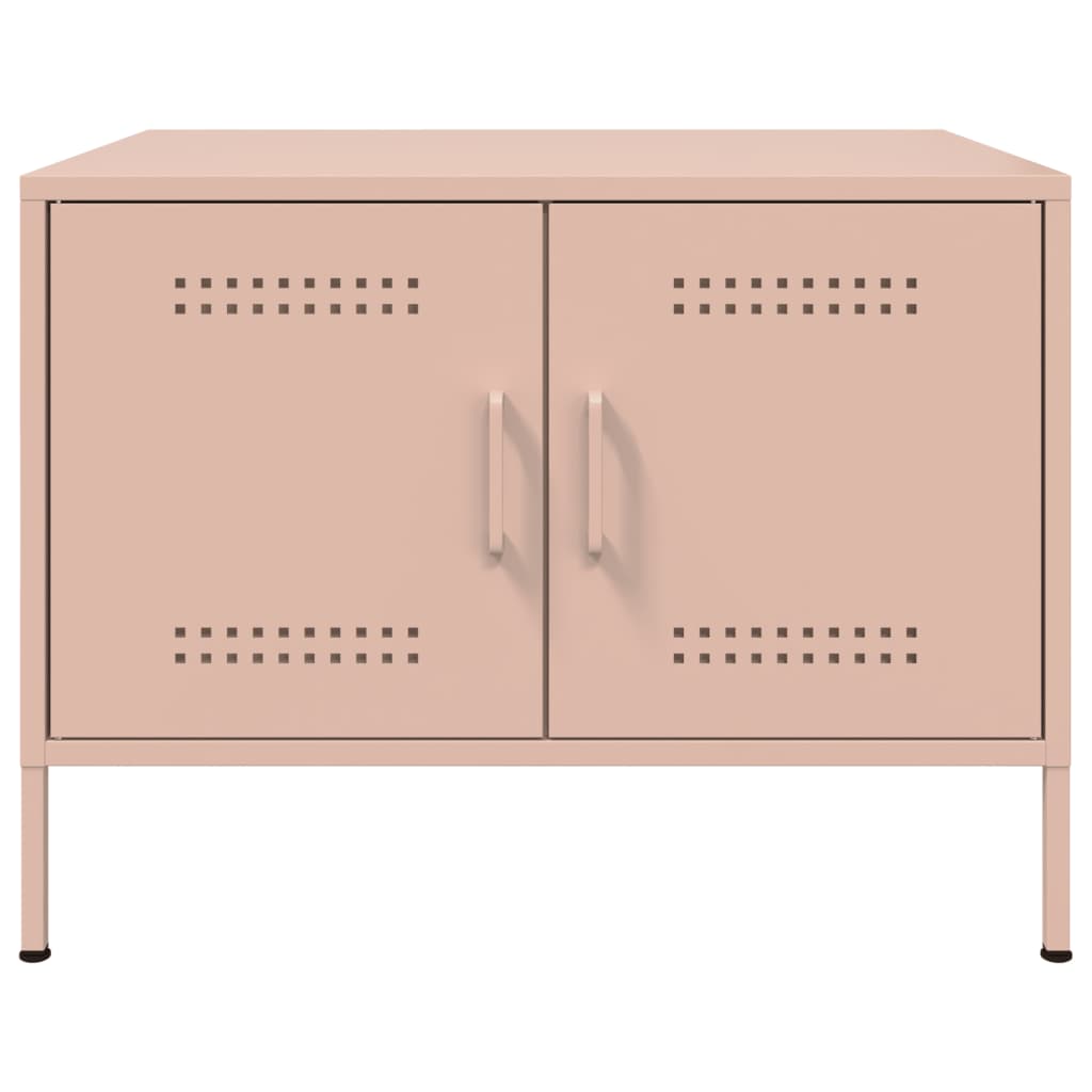 Salontafel 68x50x50,5 cm staal roze is nu te koop bij PeponiXL, paradijselijk wonen!