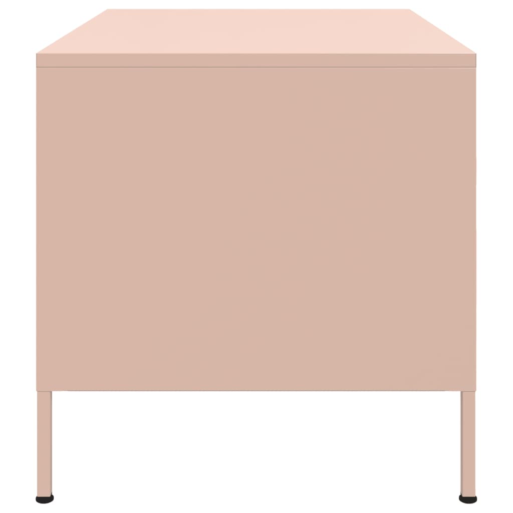 Salontafel 68x50x50,5 cm staal roze is nu te koop bij PeponiXL, paradijselijk wonen!