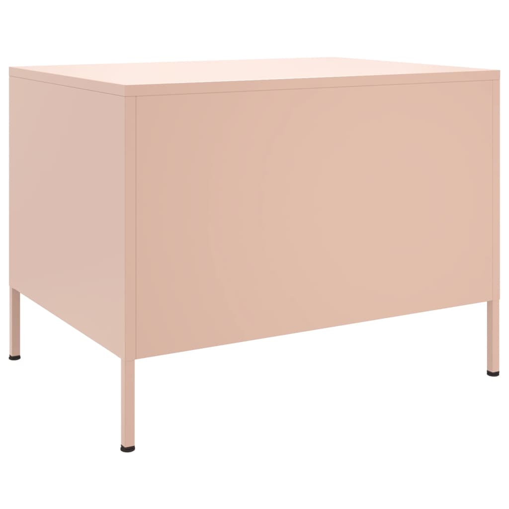 Salontafel 68x50x50,5 cm staal roze is nu te koop bij PeponiXL, paradijselijk wonen!