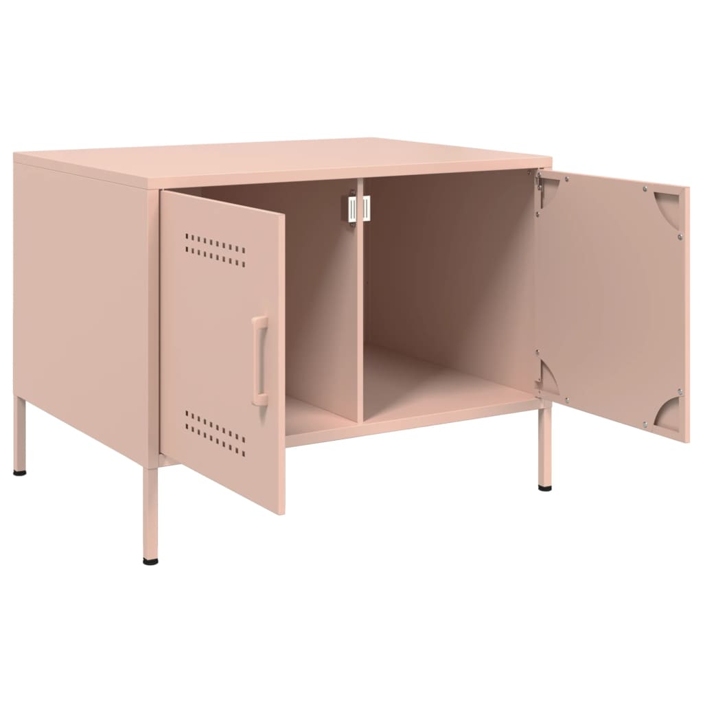 Salontafel 68x50x50,5 cm staal roze is nu te koop bij PeponiXL, paradijselijk wonen!