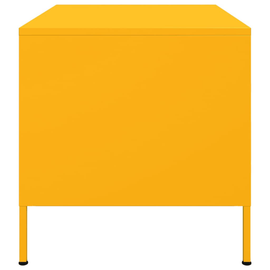 Salontafel 68x50x50,5 cm staal mosterdgeel is nu te koop bij PeponiXL, paradijselijk wonen!