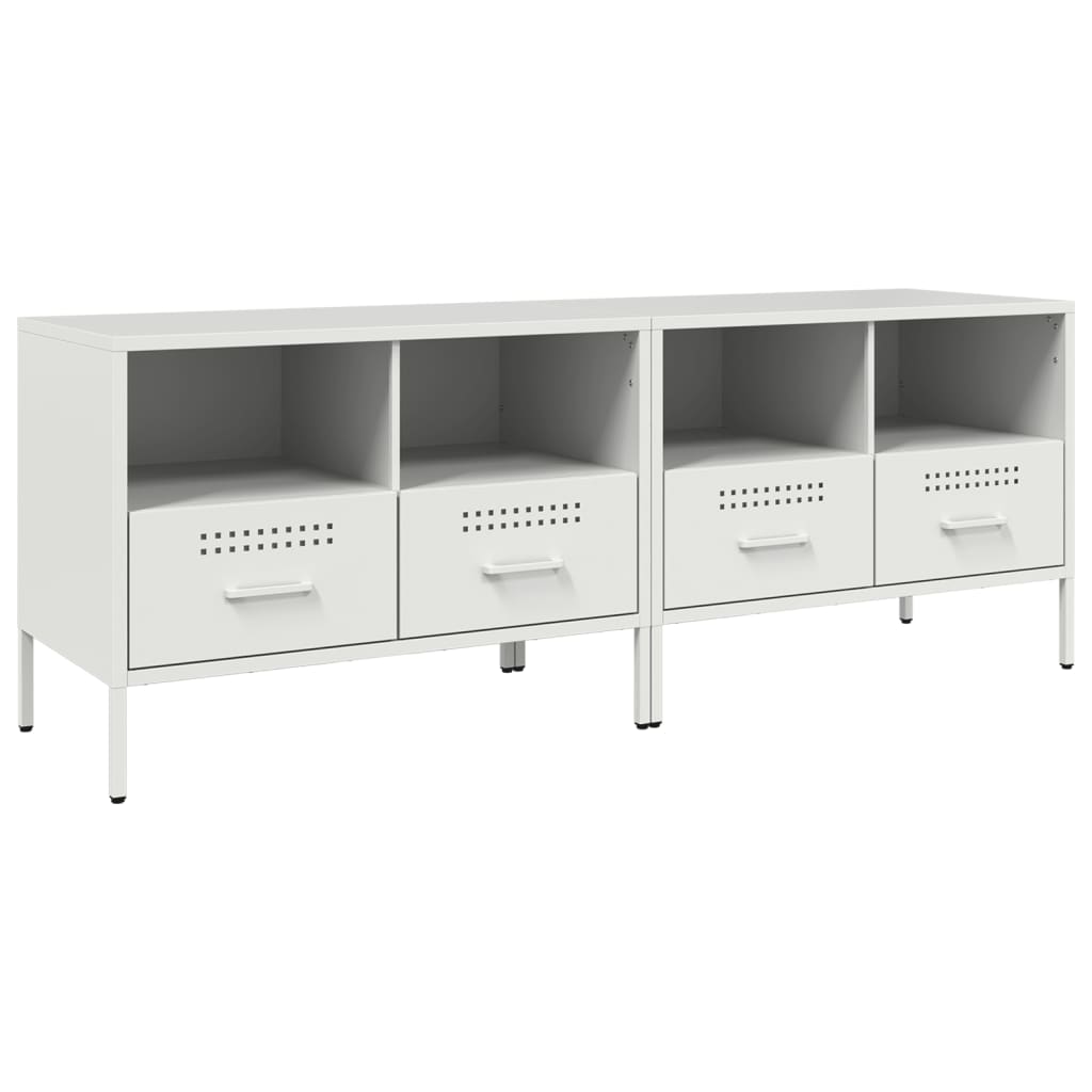 Tv-meubelen 2 st 68x39x50,5 cm staal wit is nu te koop bij PeponiXL, paradijselijk wonen!