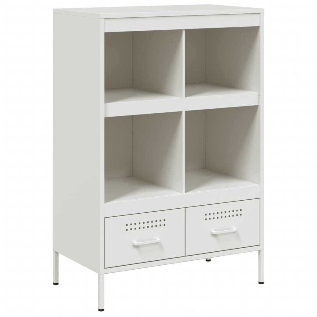 Hoge kast 68x39x101,5 cm staal wit is nu te koop bij PeponiXL, paradijselijk wonen!