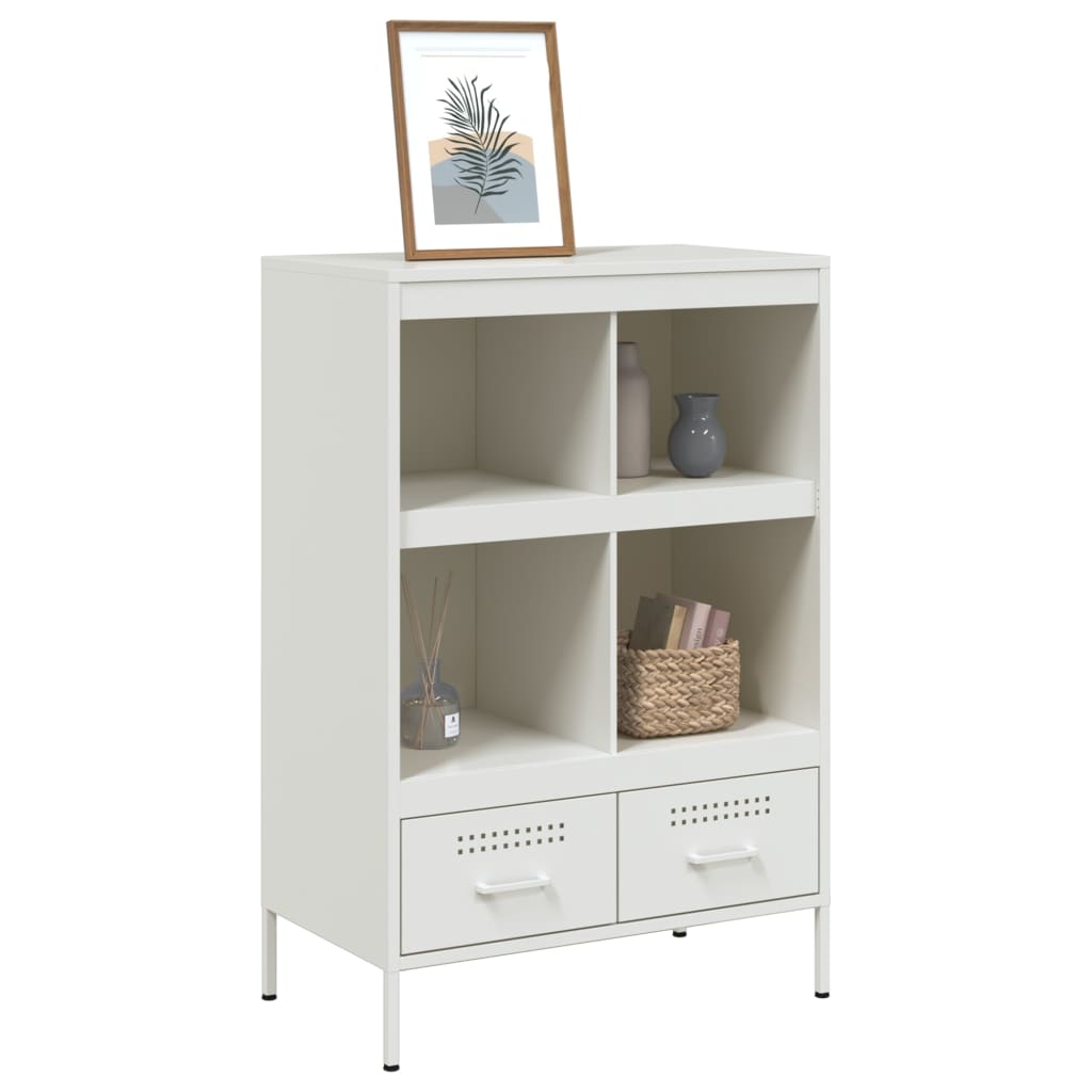 Hoge kast 68x39x101,5 cm staal wit is nu te koop bij PeponiXL, paradijselijk wonen!