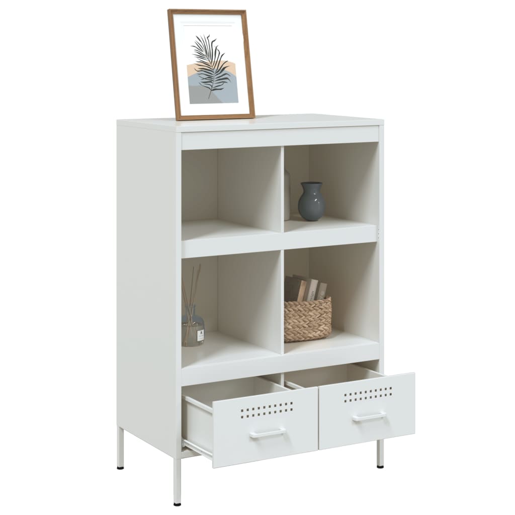 Hoge kast 68x39x101,5 cm staal wit is nu te koop bij PeponiXL, paradijselijk wonen!