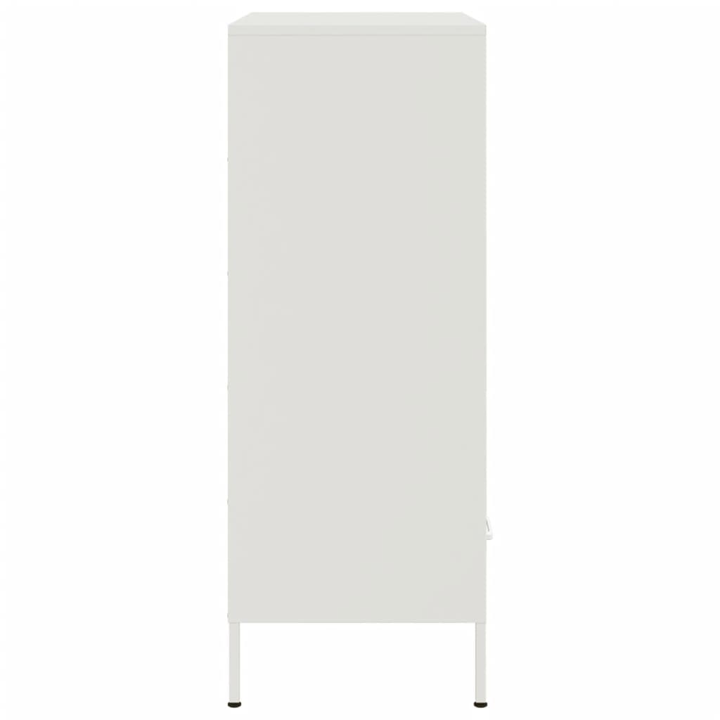 Hoge kast 68x39x101,5 cm staal wit is nu te koop bij PeponiXL, paradijselijk wonen!