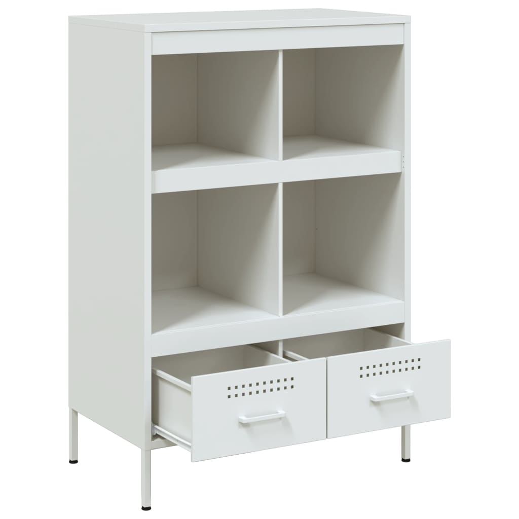 Hoge kast 68x39x101,5 cm staal wit is nu te koop bij PeponiXL, paradijselijk wonen!