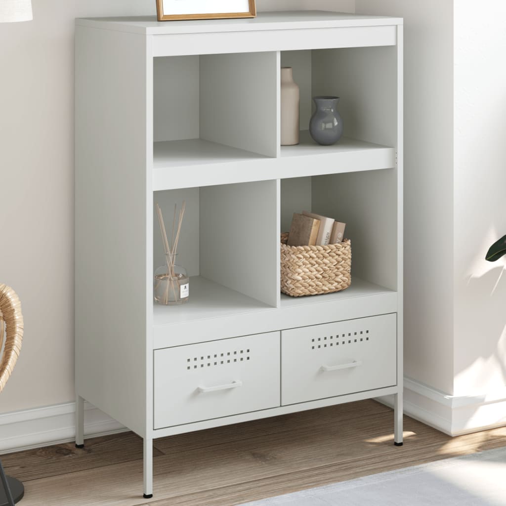 Hoge kast 68x39x101,5 cm staal wit is nu te koop bij PeponiXL, paradijselijk wonen!
