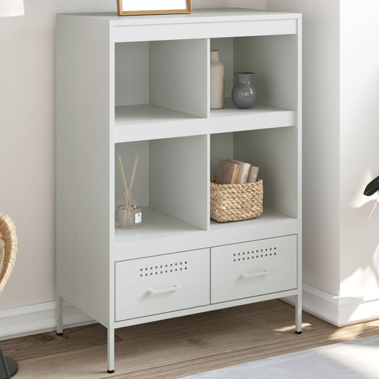 Hoge kast 68x39x101,5 cm staal wit is nu te koop bij PeponiXL, paradijselijk wonen!