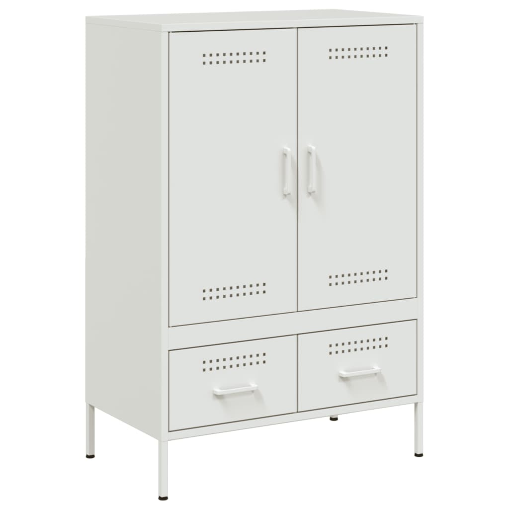 Hoge kast 68x39x101,5 cm staal wit is nu te koop bij PeponiXL, paradijselijk wonen!