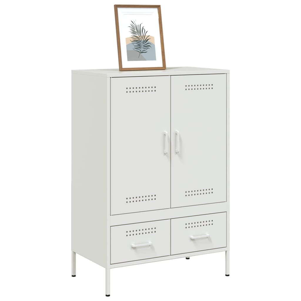 Hoge kast 68x39x101,5 cm staal wit is nu te koop bij PeponiXL, paradijselijk wonen!
