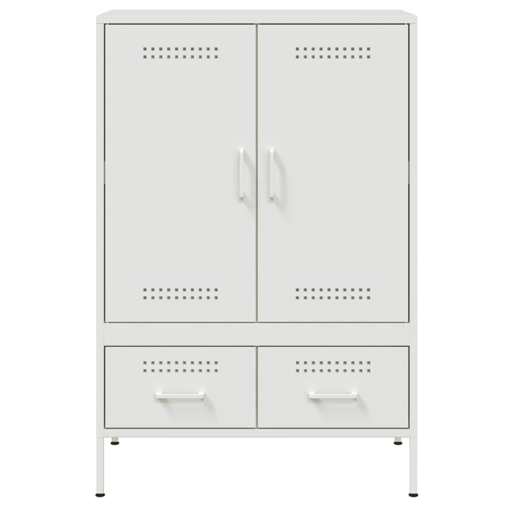 Hoge kast 68x39x101,5 cm staal wit is nu te koop bij PeponiXL, paradijselijk wonen!