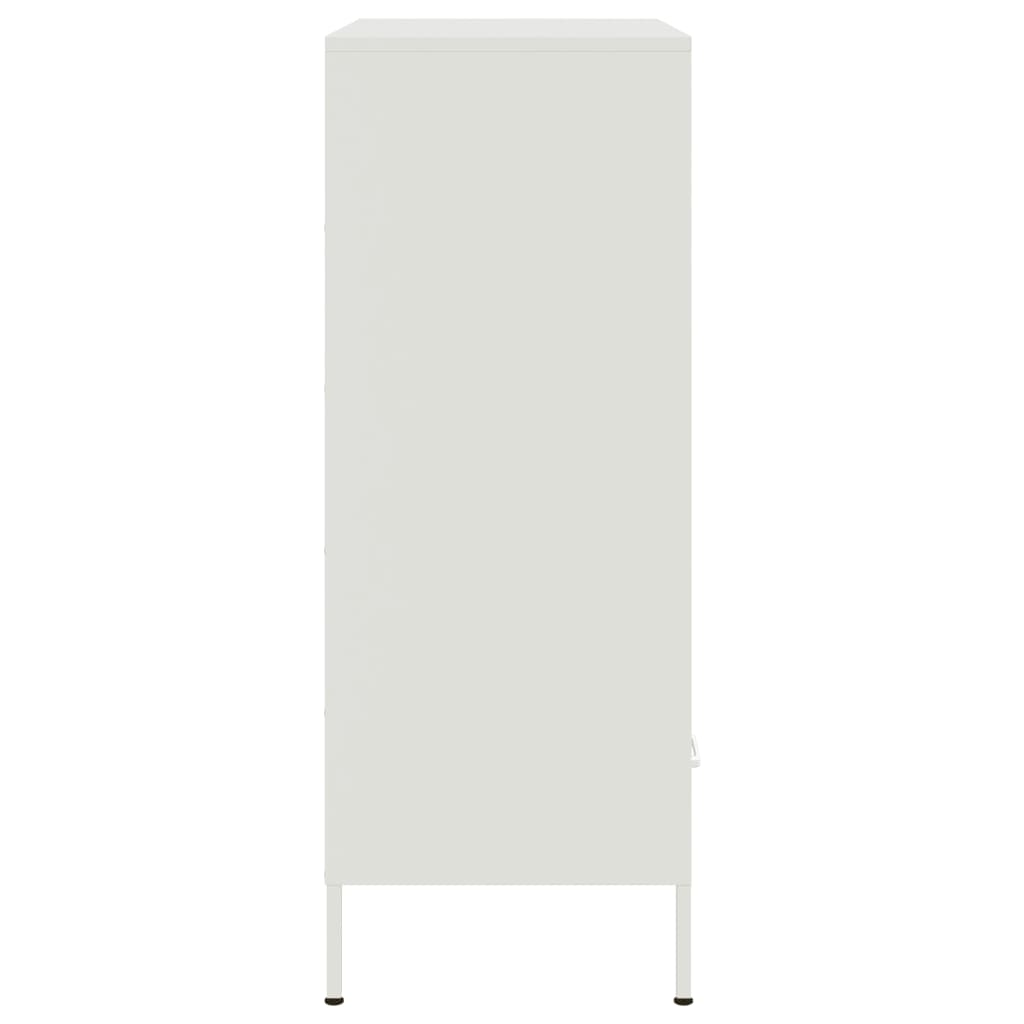Hoge kast 68x39x101,5 cm staal wit is nu te koop bij PeponiXL, paradijselijk wonen!