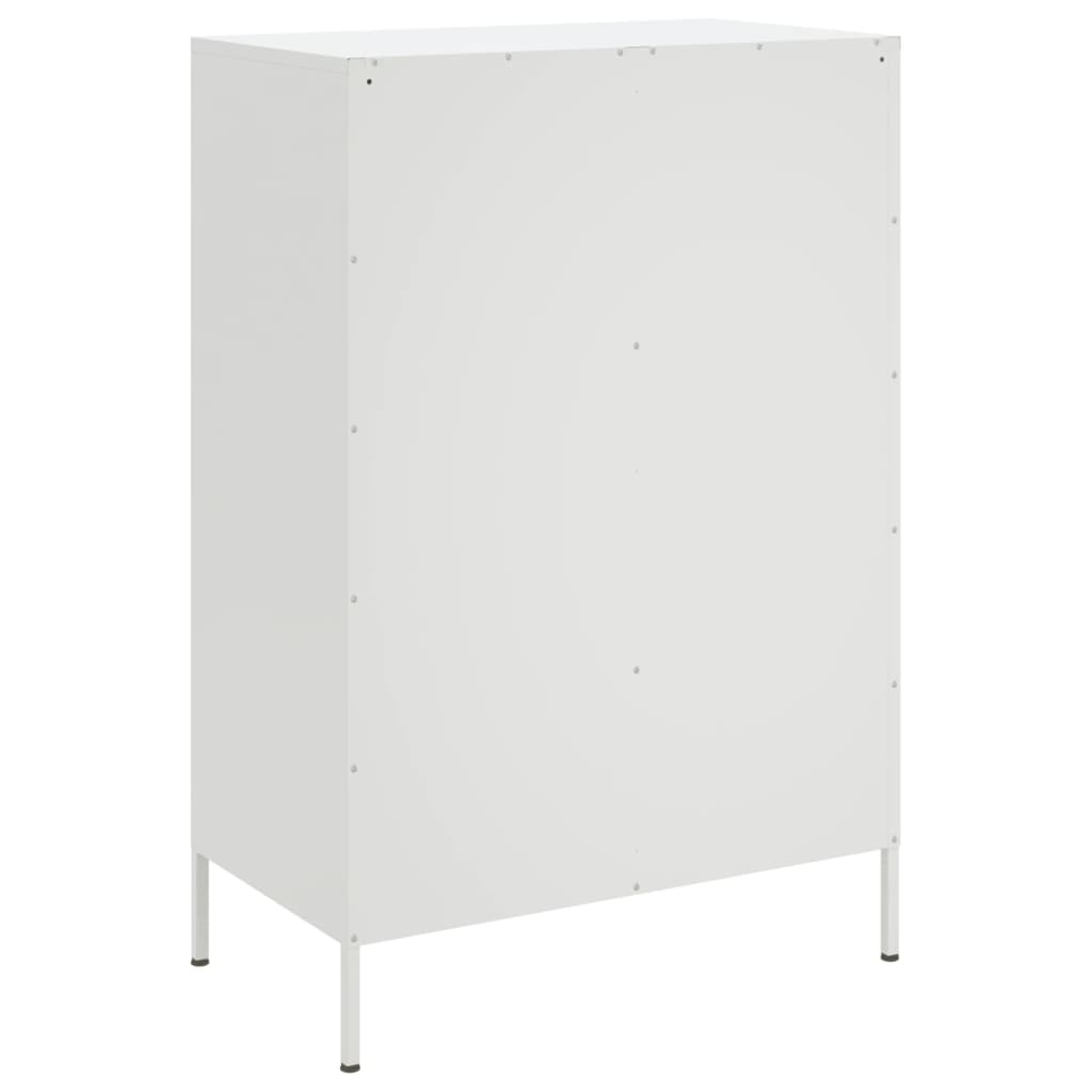 Hoge kast 68x39x101,5 cm staal wit is nu te koop bij PeponiXL, paradijselijk wonen!