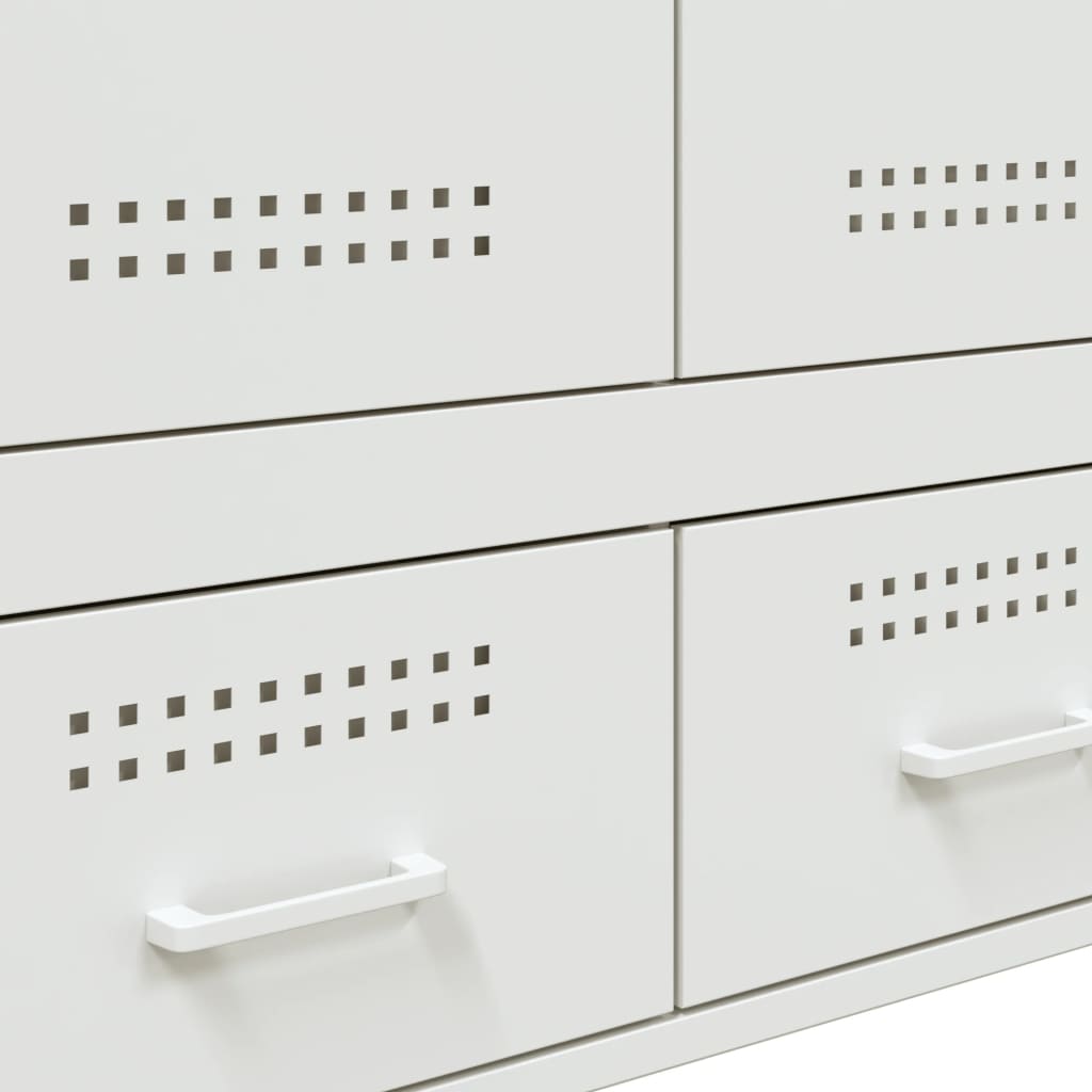 Hoge kast 68x39x101,5 cm staal wit is nu te koop bij PeponiXL, paradijselijk wonen!