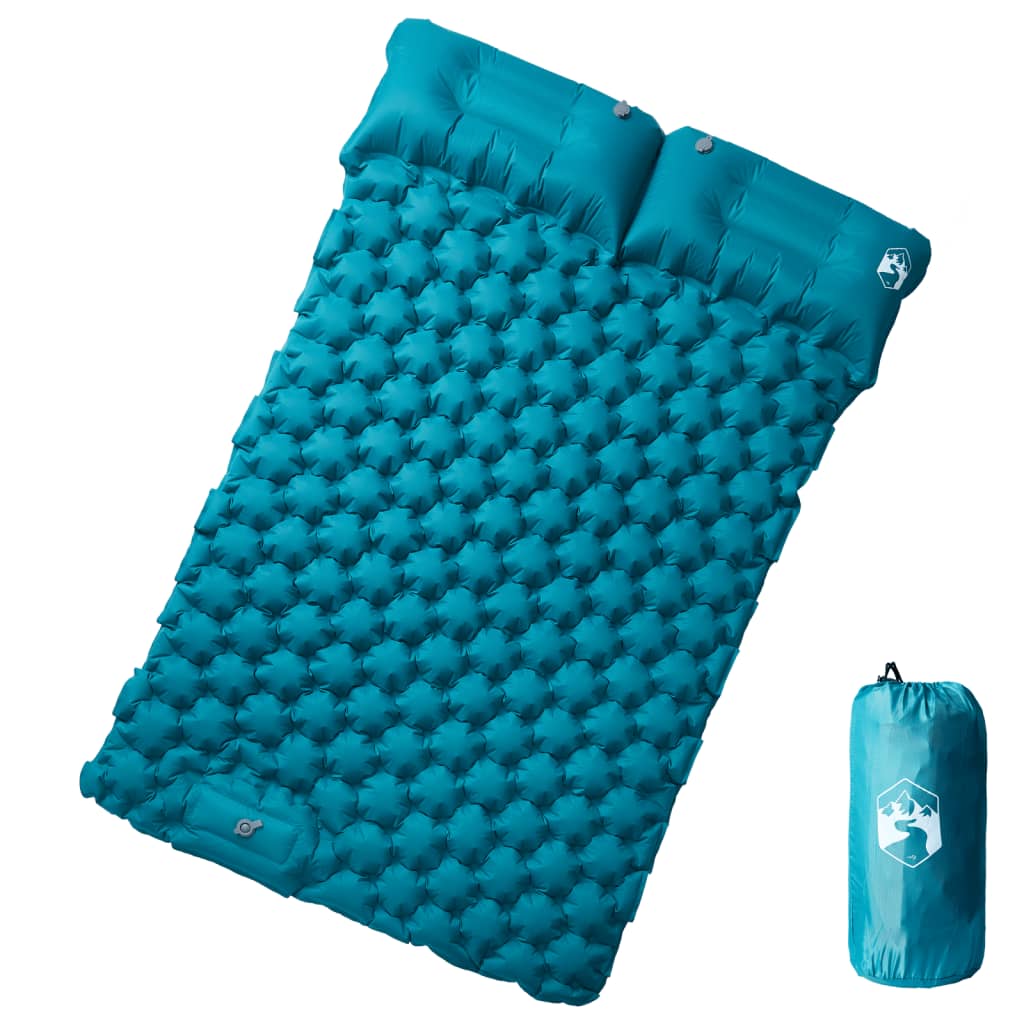 Kampeermatras met kussens zelfopblazend 2-persoons blauw is nu te koop bij PeponiXL, paradijselijk wonen!