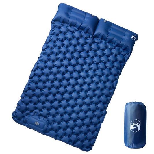 Kampeermatras met kussens zelfopblazend 2-persoons marineblauw is nu te koop bij PeponiXL, paradijselijk wonen!