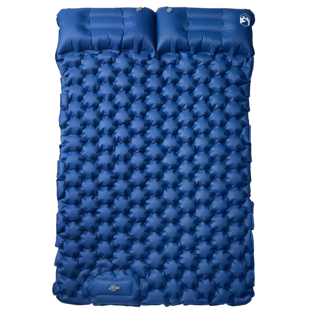Kampeermatras met kussens zelfopblazend 2-persoons marineblauw is nu te koop bij PeponiXL, paradijselijk wonen!