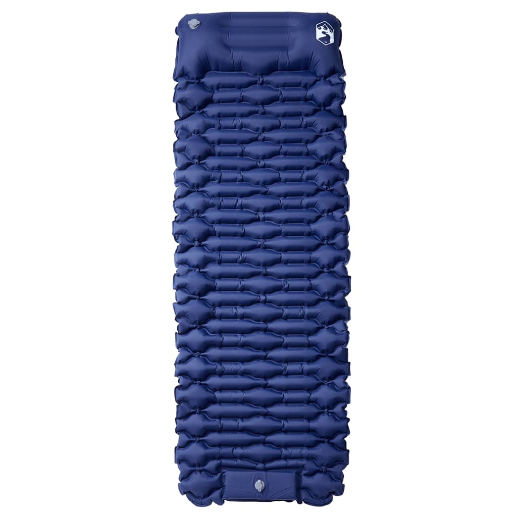 Kampeermatras met kussen zelfopblazend 1-persoons marineblauw is nu te koop bij PeponiXL, paradijselijk wonen!