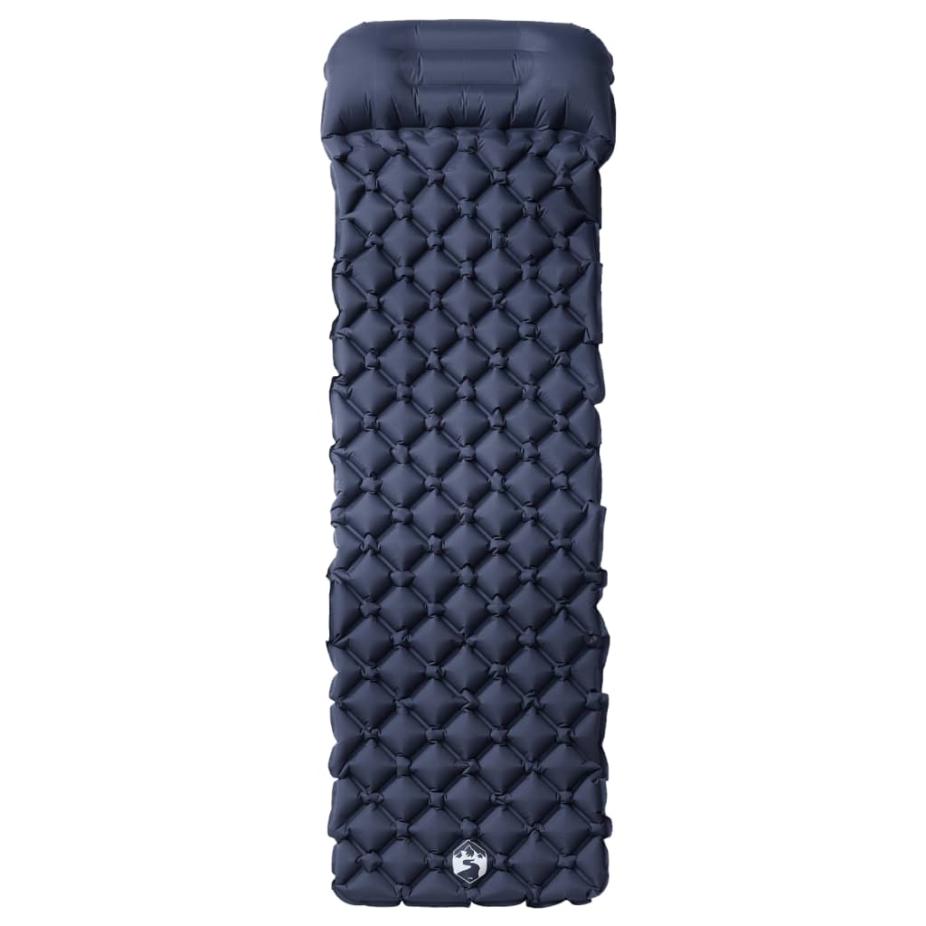 Kampeermatras met kussen opblaasbaar 1-persoons grijs is nu te koop bij PeponiXL, paradijselijk wonen!