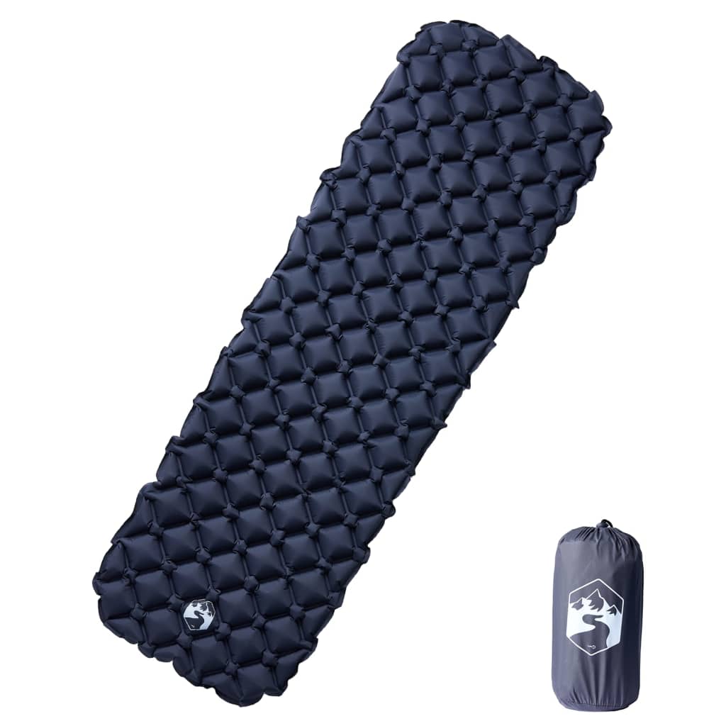 Kampeermatras opblaasbaar 190x58x6 cm 1- persoons grijs is nu te koop bij PeponiXL, paradijselijk wonen!