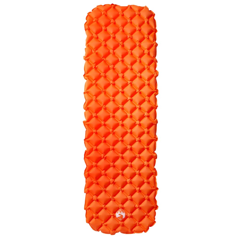 Kampeermatras opblaasbaar 190x58x6 cm 1-persoons oranje is nu te koop bij PeponiXL, paradijselijk wonen!
