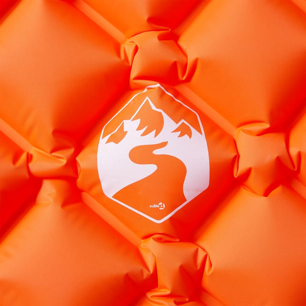 Kampeermatras opblaasbaar 190x58x6 cm 1-persoons oranje is nu te koop bij PeponiXL, paradijselijk wonen!