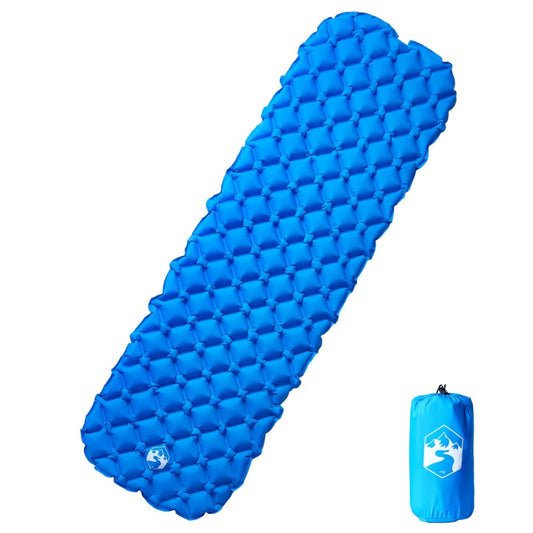 Kampeermatras opblaasbaar 190x58x6 cm 1-persoons blauw is nu te koop bij PeponiXL, paradijselijk wonen!