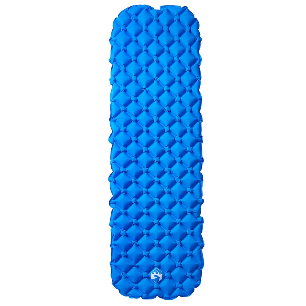 Kampeermatras opblaasbaar 190x58x6 cm 1-persoons blauw is nu te koop bij PeponiXL, paradijselijk wonen!