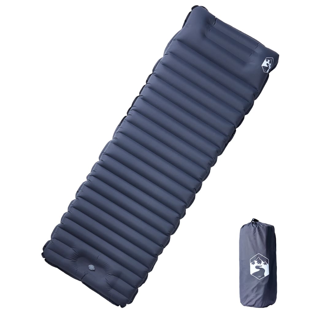 Kampeermatras met kussen zelfopblazend 1-persoons grijs is nu te koop bij PeponiXL, paradijselijk wonen!