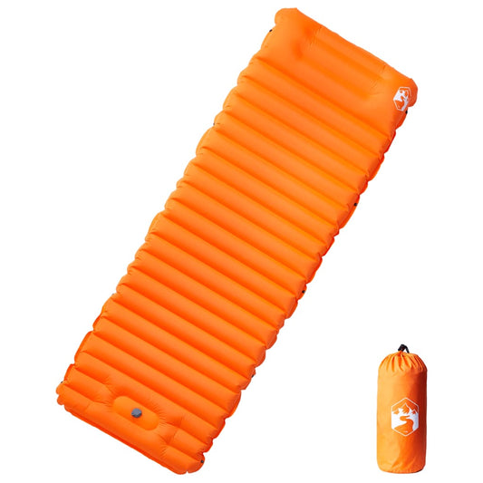 Kampeermatras met kussen zelfopblazend 1-persoons oranje is nu te koop bij PeponiXL, paradijselijk wonen!