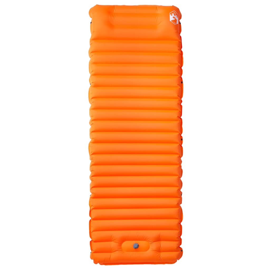 Kampeermatras met kussen zelfopblazend 1-persoons oranje is nu te koop bij PeponiXL, paradijselijk wonen!