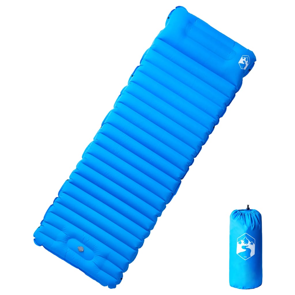 Kampeermatras met kussen zelfopblazend 1-persoons blauw is nu te koop bij PeponiXL, paradijselijk wonen!