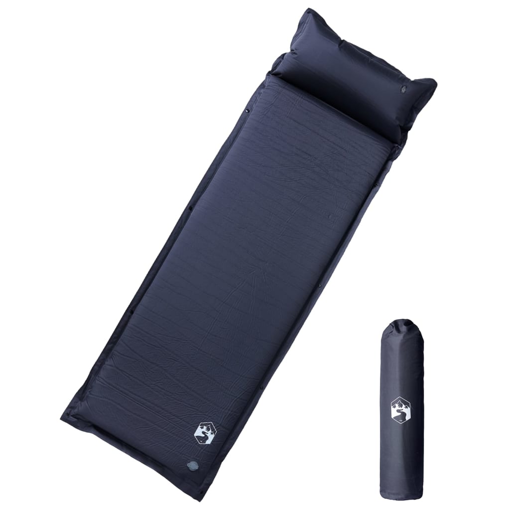 Kampeermatras met kussen zelfopblazend 1-persoons grijs is nu te koop bij PeponiXL, paradijselijk wonen!