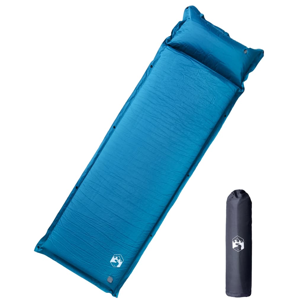Kampeermatras met kussen zelfopblazend 1-persoons turquoise is nu te koop bij PeponiXL, paradijselijk wonen!