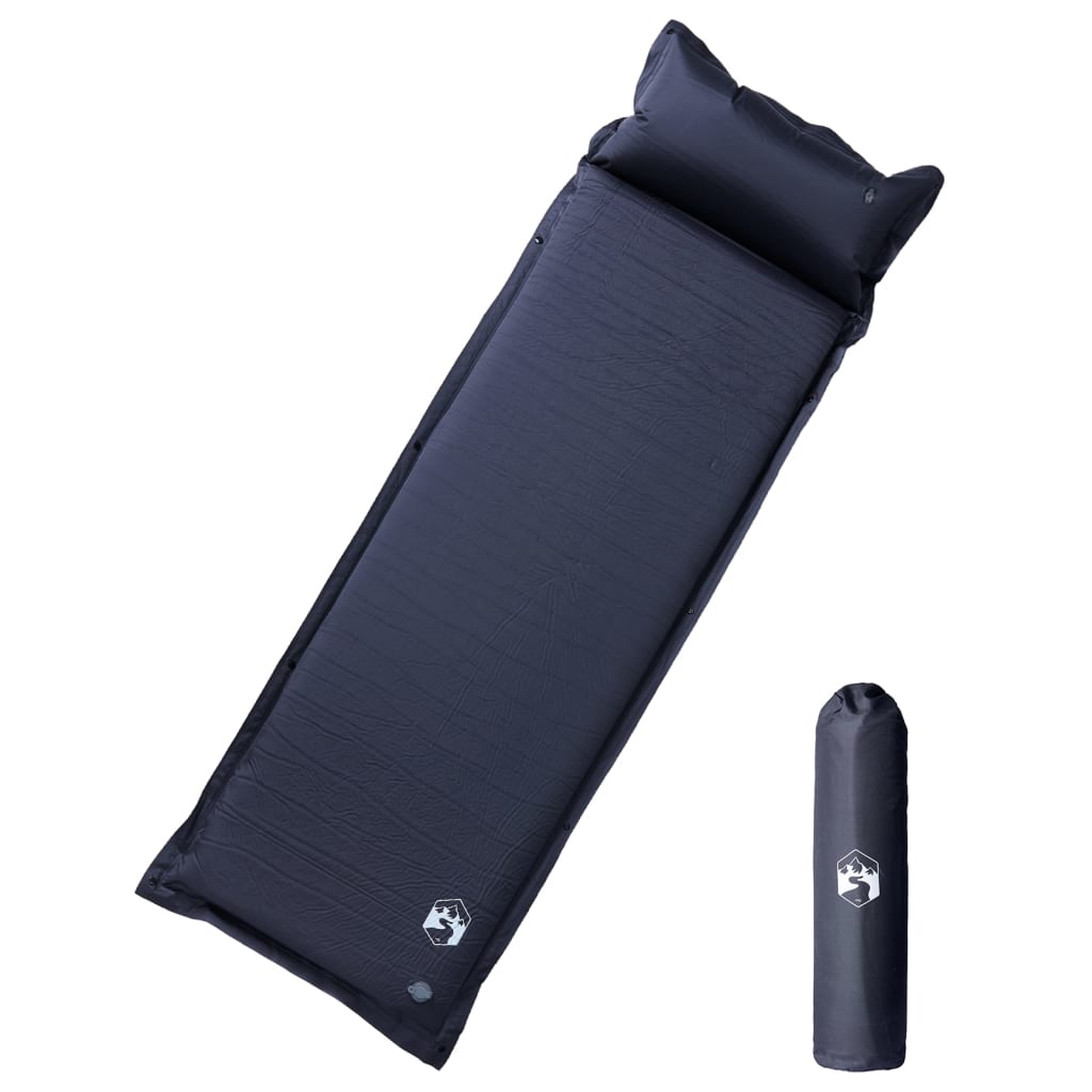 Kampeermatras met kussen zelfopblazend 1-persoons grijs is nu te koop bij PeponiXL, paradijselijk wonen!