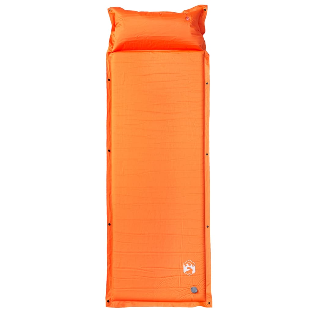 Kampeermatras met kussen zelfopblazend 1-persoons oranje is nu te koop bij PeponiXL, paradijselijk wonen!
