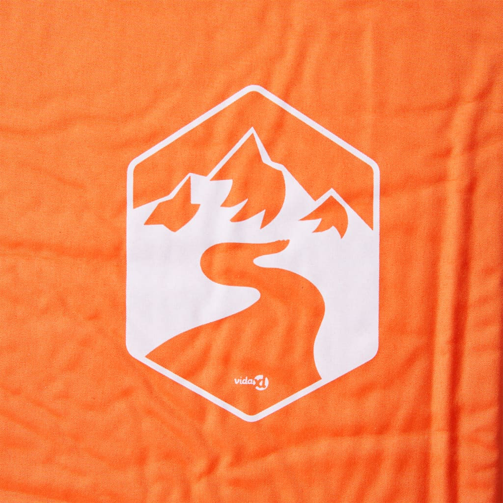 Kampeermatras met kussen zelfopblazend 1-persoons oranje is nu te koop bij PeponiXL, paradijselijk wonen!