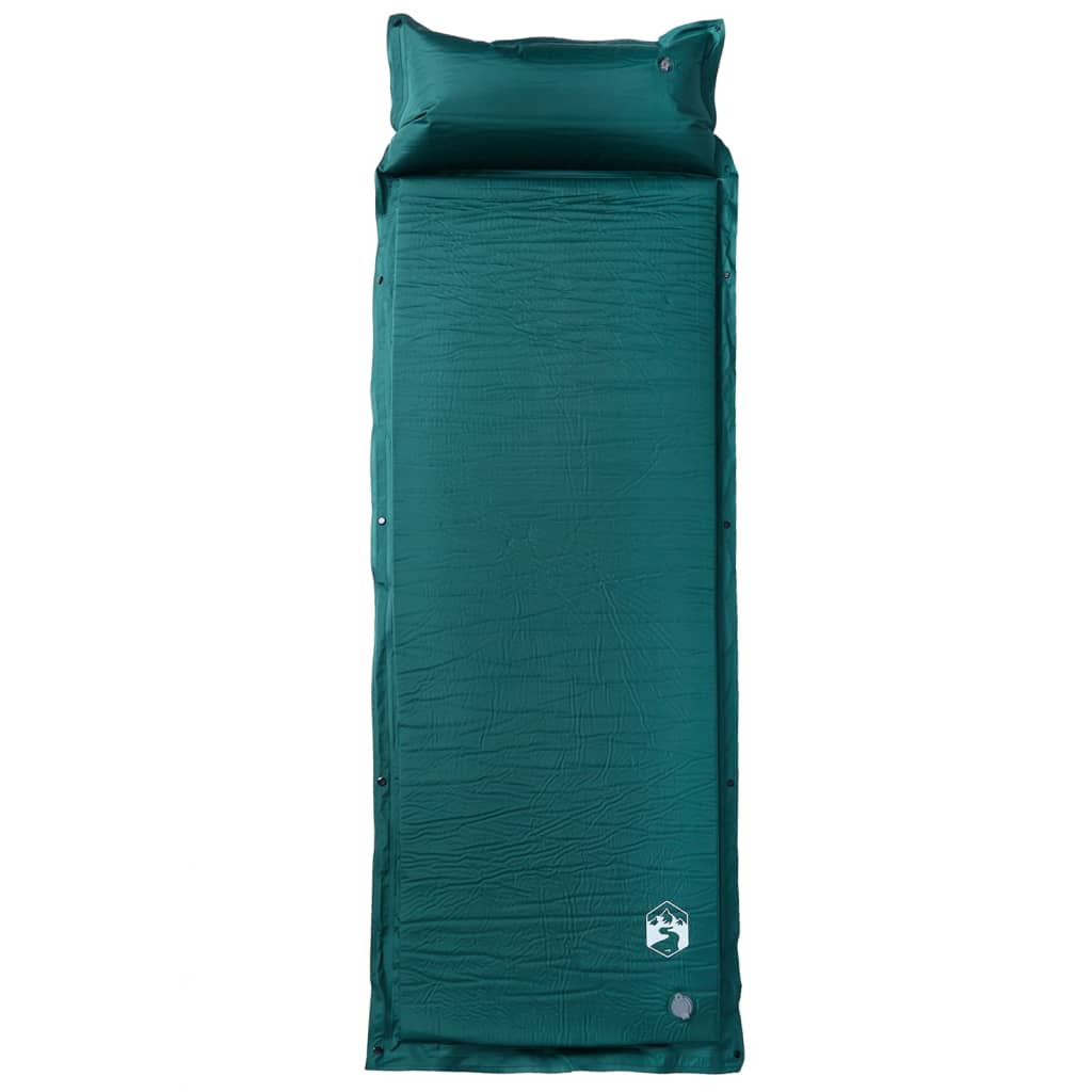 Kampeermatras met kussen zelfopblazend 1-persoons groen is nu te koop bij PeponiXL, paradijselijk wonen!