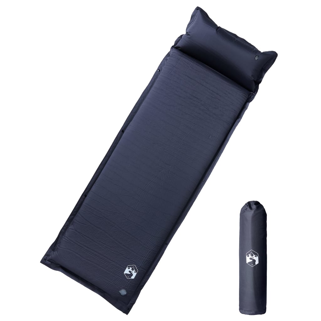 Kampeermatras met kussen zelfopblazend 1-persoons grijs is nu te koop bij PeponiXL, paradijselijk wonen!