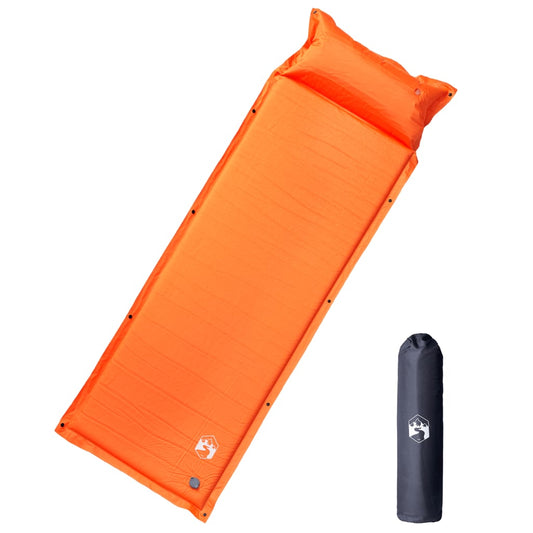 Kampeermatras met kussen zelfopblazend 1-persoons oranje is nu te koop bij PeponiXL, paradijselijk wonen!