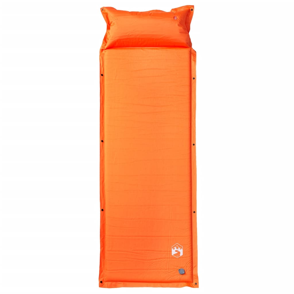 Kampeermatras met kussen zelfopblazend 1-persoons oranje is nu te koop bij PeponiXL, paradijselijk wonen!